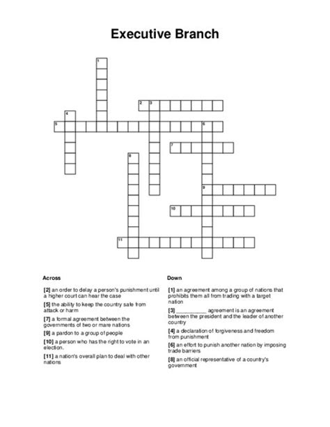Executive branch of Russian government – Crossword Clue.